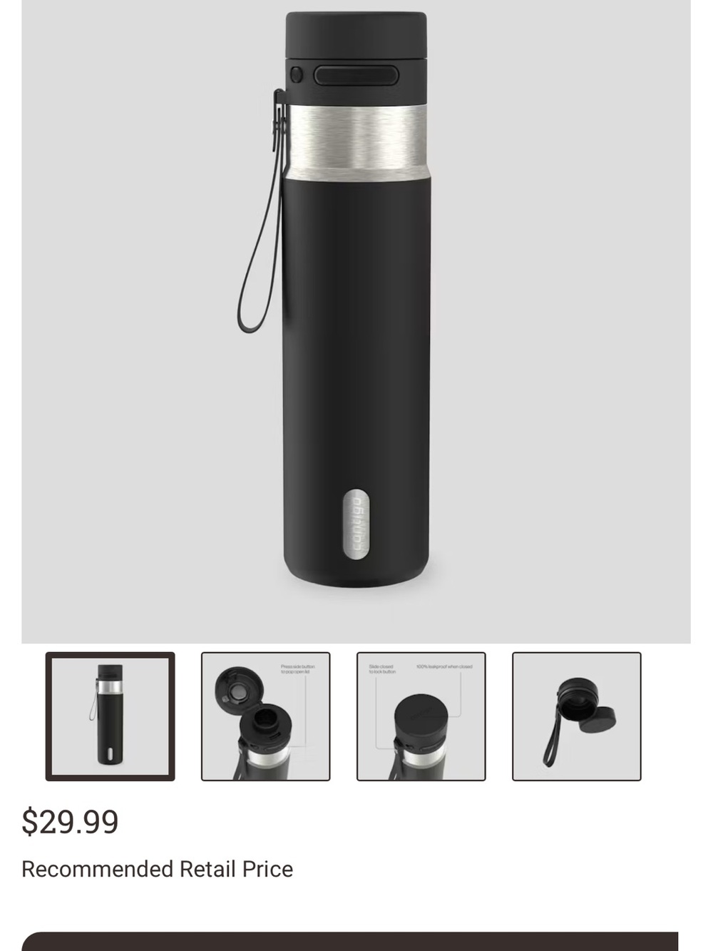 Contigo 24ox autopop bottle